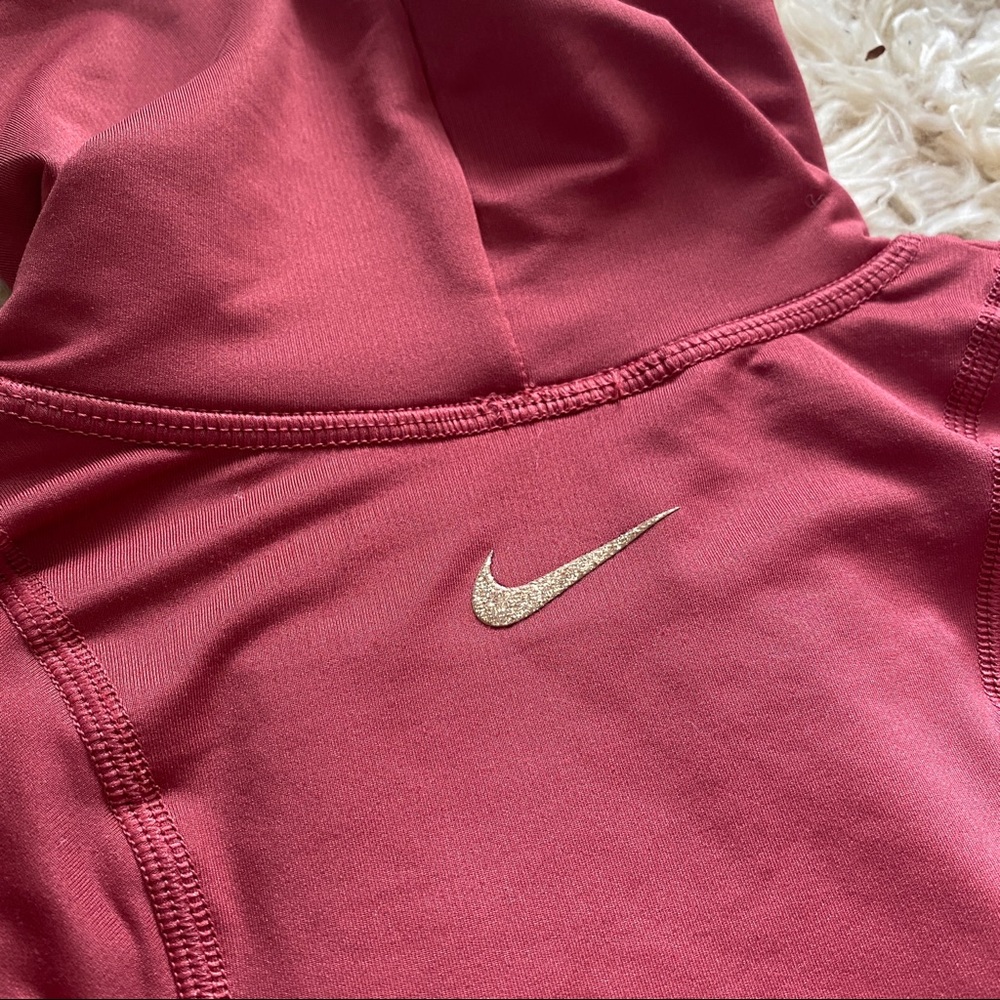 Nike Pro Dri Fit Raspberry Long Sleeve Turtle Neck - Picture 6 of 8